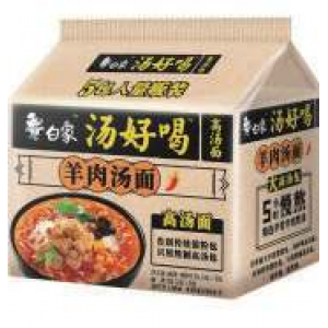 白象羊肉汤面5连包 Instant Noodle-Mutton Flavor 102g*5