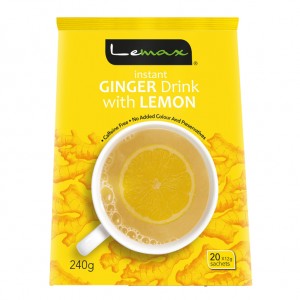 Lemax 即溶柠檬姜粉 Lemax Instant Ginger Drink with Lemon Lemax pikainkiväärijuoma sitruunalla 240g (20pcs)