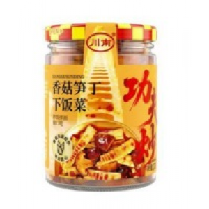 川南 香菇笋干下饭菜 Chuannan Bamboo Shoots Shiitake Mushroom Chuannan sieni-bambunversolisuke 200g