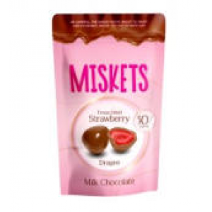 Miskets 冻干草莓牛奶巧克力 Miskets Milk Chocolate Coated Strawberry 80g 