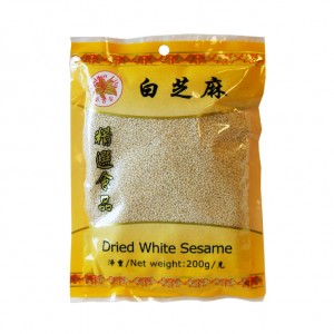 金百合 白芝麻 GL White Sesame Seeds GL valkoiset seesaminsiemenet 200g