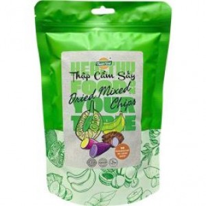 混合果蔬片  TUAN DAT Mixed Fruit Chips TUAN DAT - Sekoitettu hedelmä- ja vihanneslastut 100g 