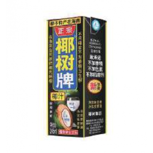 椰树 椰汁纸盒 YESHU Coconut Milk Drink YESHU Kookosjuoma 245ml