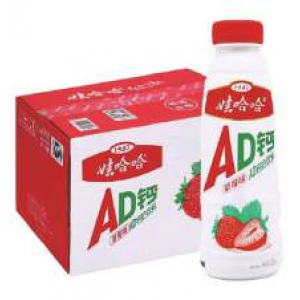 娃哈哈 AD钙奶草莓味 Wahaha Wahaha Vitamin A&D And Calcium Milk Strawberry Flavor   Wahaha A&D vitamiini kalsiumjuoma mansikka 450ml