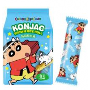 北田 蜡笔小新蒟蒻糙米捲 海苔 PEITIEN Crayon Shinchan Konjac Brown Rice Roll Seaweed Flavor PEITIEN Crayon Shinchan konjac-rusoriisirulla, merilevän maku 130g 