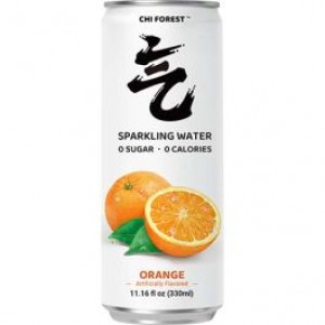 元气森林 橘子味苏打水罐装 CHI FOREST Sparkling Water White Orange Can 330ml
