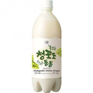 WOORISOOL葡萄马格利米酒 WOORISOOL Rice Wine Makgeolli White Grape 5% Alc.  750ml