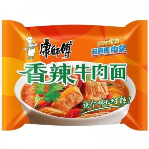 康师傅 经典⾹辣⽜⾁⾯ Master Kung  Instant Noodle Hot Beef Flavor 104g