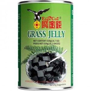 鹰金钱 仙草/凉粉罐头 EAGLE COIN Grass Jelly EAGLE COIN yrttihyytelö 530g