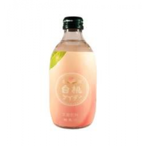 友桝 白桃味汽水 Tomomasu Cider White Peach 300ml 