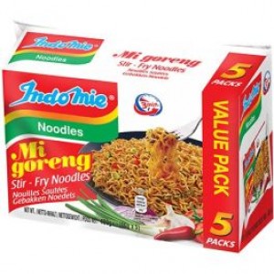INDOMIE 印尼炒面 INDOMIE Instant Noodles Mi Goreng Indomie Mi Goreng nuudeli 5-Pack 5*80g 