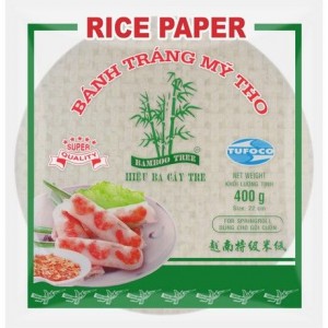 竹树牌越南米纸 BAMBOO TREE Rice Paper Summer Roll Round 22 cm 400g 