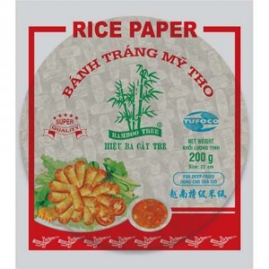 竹树牌 越南米纸 BAMBOO TREE Rice Paper Spring Roll Round  BAMBOO TREE riisipaperi kevätrulliin 200g 