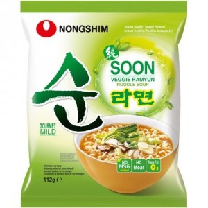 农心 素食拉面 NONGSHIM Instant Noodles Soon Veggie Ramyun NONGSHIM Kasvis ramyun nuudeli 112g