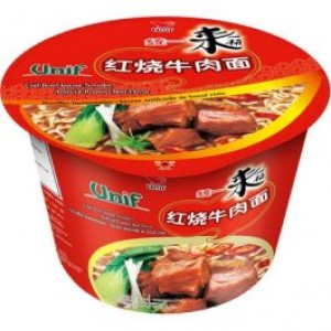 统一 红烧牛肉面 碗装 TONGYI Instant Noodles Roasted Beef Bowl 110g 