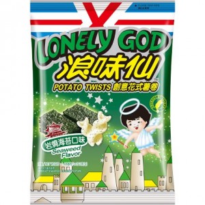 旺旺 浪味仙 海苔味 WANT WANT Lonely God Potato Twist Seaweed Flavor 42g