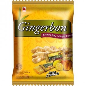 GINGERBON生姜柠檬糖 GINGERBON Ginger Honey Lemon Bonbons GINGERBON Inkivääri Sitruunakarkit 125g