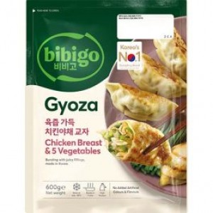 必品阁 鸡肉蔬菜煎饺 BIBIGO Chicken Breast & 5 Vegetables Gyoza  BIBIGO kana & vihannekset  gyoza 600g