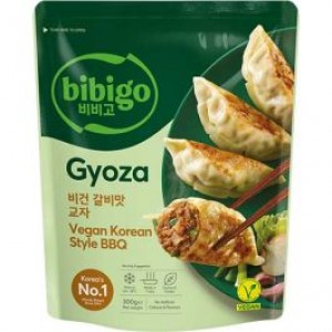 BIBIGO 素韩式烧烤煎饺 BIBIGO Gyoza Vegan Korean BBQ BIBIGO vegaaniset gyozat, korealainen BBQ-maku 300g