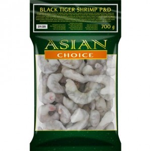ASIAN CHOICE 黑虎虾虾仁 ASIAN CHOICE Black Tiger Shrimp P&D ASIAN CHOICE tiikerikatkarapu kuorittu 21/25 700g