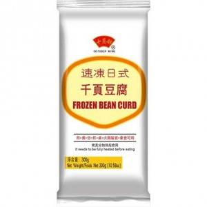十月舫 速冻日式千页豆腐 OCTOBER WING Tofu Chiba 300g