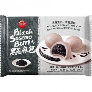 思念 黑芝麻包 SYNEAR Black Sesame Buns SYNEAR mustan seesamin täytteiset höyrypullat 300g