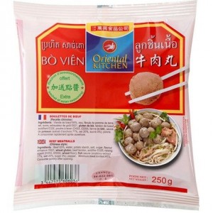 ORIENTAL KITCHEN 牛肉丸 ORIENTAL KITCHEN Meatballs Beef 250g 