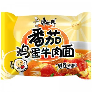 康师傅经典番茄鸡蛋牛肉面 Master Kung Instant Noodle Tomato With Egg Beef Flavor 102g