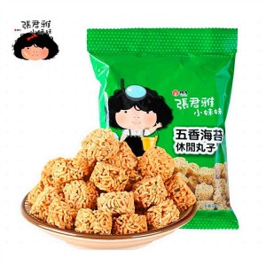 张君雅海苔休闲丸子 GGE Wheat Crackers Seaweed Flavor 80g