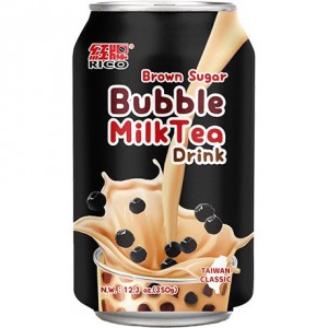  红牌珍珠奶茶黑糖味 RICO Bubble Milk Tea Brown Sugar 340ml